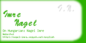 imre nagel business card